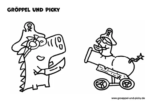 Vorschau: Gröppel und Picky als Piraten