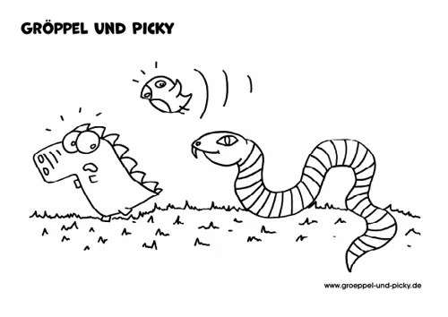 Vorschau: Gröppel und Picky und die Schlange
